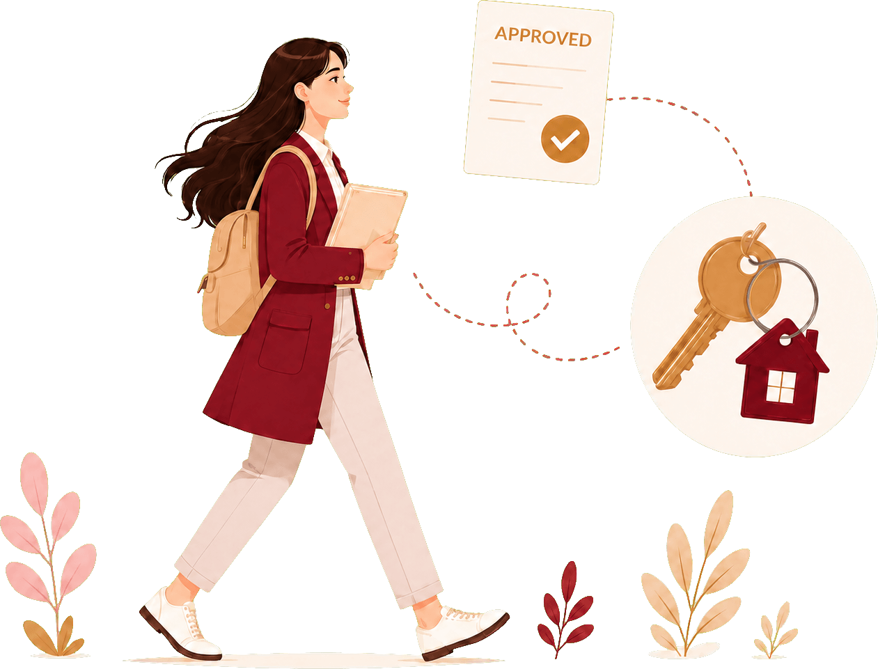 A student moving towards an approved UK tenancy